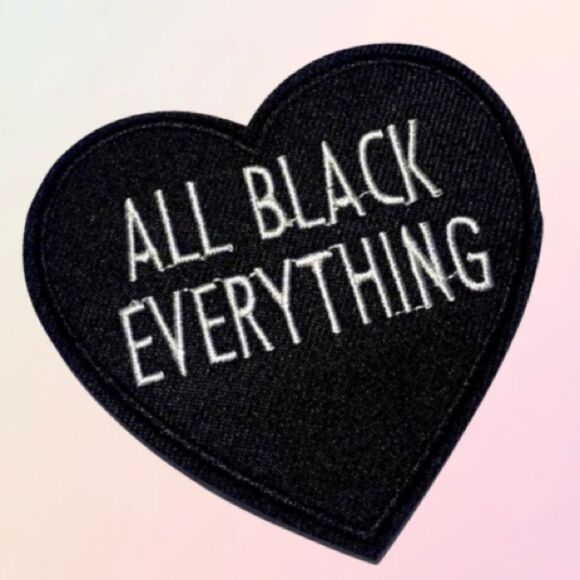 “All Black Everything”, Iron-On Patch, Unisex - Picture 7 of 7